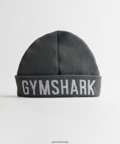 アクセサリー Gymshark シームレスな港湾労働者のビーニー帽 チャコールグレーメランジ ユニセックス T2X2641145