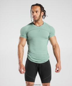 衣類 Gymshark 315 シームレス T シャツ フロストティール/インクティール 男性 T2X264779