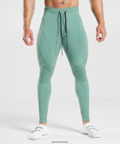 衣類 Gymshark 315 シームレスタイツ インクティール/ジュエルグリーン 男性 T2X2641030