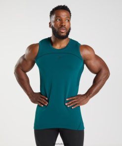 衣類 Gymshark 315 シームレスタンク ウィンターティール/ブラック 男性 T2X264926