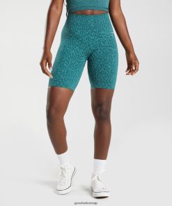 衣類 Gymshark アダプトアニマルシームレスサイクリングショーツ サンゴ礁 |ウィンターティール 女性 T2X264103