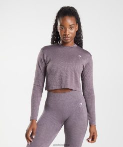 衣類 Gymshark アダプトアニマルシームレス長袖トップ ワイルド |ムスクライラック 女性 T2X264472