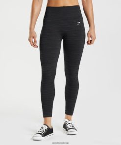 衣類 Gymshark アダプトマールシームレスレギンス ブラック/スモーキーグレー 女性 T2X264297