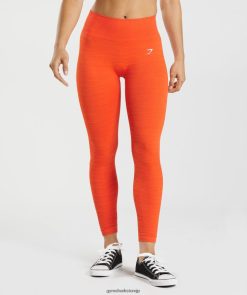 衣類 Gymshark アダプトマールシームレスレギンス ペッパーレッド/ゼスティオレンジ 女性 T2X264311