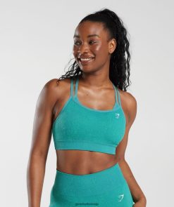 衣類 Gymshark アダプト斑点シームレススポーツブラ ジュエルグリーン 女性 T2X264173