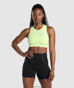 衣類 Gymshark アペックス シームレススポーツブラ グリーン/ライトグリーン 女性 T2X264230