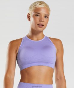 衣類 Gymshark アペックス シームレススポーツブラ デジタルバイオレット/ダステッドバイオレット 女性 T2X264217
