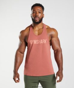 衣類 Gymshark アポロストリンガー 柿赤 男性 T2X2641000