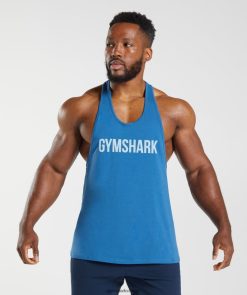 衣類 Gymshark アポロストリンガー 湖畔の青 男性 T2X264978