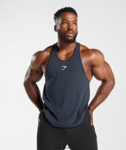 衣類 Gymshark クリティカル 2.0 ストリンガー 海軍 男性 T2X2641006