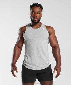 衣類 Gymshark クリティカル 2.0 タンク ライトグレーメランジ 男性 T2X264919