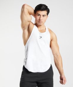 衣類 Gymshark クリティカルストリンガー 白 男性 T2X264997