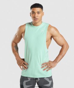 衣類 Gymshark クリティカルドロップアームタンク ターボブルー 男性 T2X264941