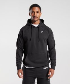 衣類 Gymshark クレストパーカー 黒 男性 T2X264808
