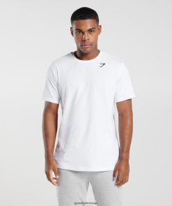 衣類 Gymshark クレストTシャツ 白 男性 T2X264578