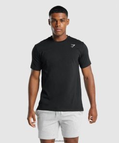 衣類 Gymshark クレストTシャツ 黒 男性 T2X264574