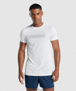 衣類 Gymshark グラフィックTシャツが入荷 白 男性 T2X264666
