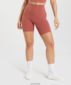 衣類 Gymshark サイクリングショーツを進化させる ローズブラウン 女性 T2X26422