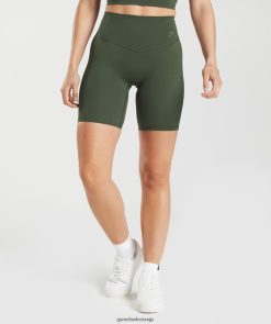 衣類 Gymshark サイクリングショーツを進化させる モスオリーブ 女性 T2X26472