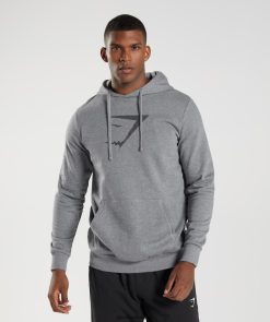 衣類 Gymshark シャークヘッドインフィルパーカー チャコールグレーメランジ 男性 T2X264873