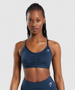 衣類 Gymshark シャーリングスポーツブラ 海軍 女性 T2X264112