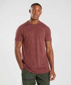 衣類 Gymshark シームレスTシャツをリテイク ローズブラウン/ブラックメール 男性 T2X264673