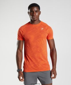 衣類 Gymshark ジオシームレスTシャツ ペッパーレッド/サルサレッド 男性 T2X264616