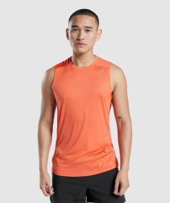 衣類 Gymshark スピードエボリューションタンク パパイヤオレンジ 男性 T2X264928