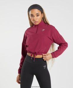 衣類 Gymshark スポーツウインドブレーカー スグリピンク 女性 T2X264381