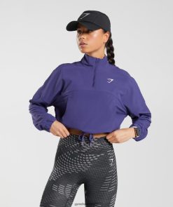 衣類 Gymshark スポーツウインドブレーカー ネプチューンパープル 女性 T2X264350