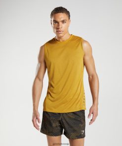 衣類 Gymshark スポーツタンク ターメリックイエロー/ブラックメランジ 男性 T2X264913