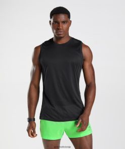 衣類 Gymshark スポーツタンク ブラック/ブラックメール 男性 T2X264925