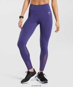 衣類 Gymshark スポーツランニングレギンス ネプチューンパープル 女性 T2X264326