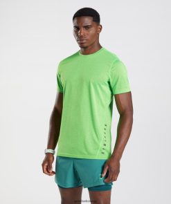 衣類 Gymshark スポーツTシャツ フルオライム/ブラックメール 男性 T2X264704