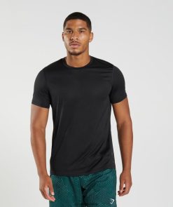 衣類 Gymshark スポーツTシャツ ブラック/ブラックメール 男性 T2X264583