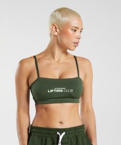 衣類 Gymshark ソーシャルクラブバンドゥ モスオリーブ 女性 T2X264195