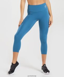 衣類 Gymshark トレーニング 7/8 レギンス 湖畔の青 女性 T2X264303