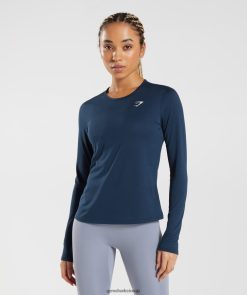 衣類 Gymshark トレーニング用長袖トップ 海軍 女性 T2X264416
