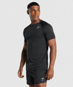 衣類 Gymshark バイタルライトシームレスTシャツ ブラックメランジ 男性 T2X264709