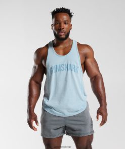 衣類 Gymshark パワーウォッシュストリンガー オゾンブルー 男性 T2X264982