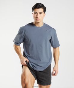 衣類 Gymshark パワーTシャツ イブニングブルー 男性 T2X264580
