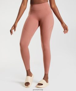 衣類 Gymshark ホイットニーエブリリーポケットレギンス キャニオンレッド 女性 T2X264330