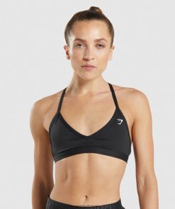 衣類 Gymshark ミニマルスポーツブラ 黒 女性 T2X264135