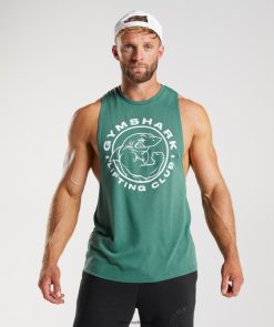 衣類 Gymshark レガシィドロップアームタンク ホヤグリーン 男性 T2X264960