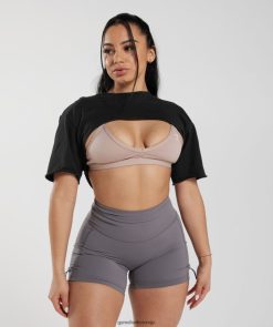衣類 Gymshark レガシーシュラッグトップ 黒 女性 T2X264496