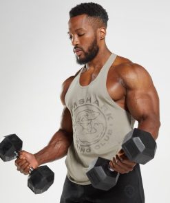 衣類 Gymshark レガシーストリンガー エクリュブラウン 男性 T2X2641022