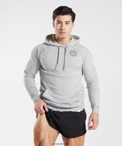衣類 Gymshark レガシーパーカー ライトグレーメランジ 男性 T2X264837