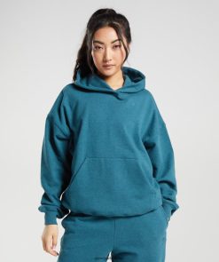 衣類 Gymshark レストデイスウェットパーカー スチールブルーメール 女性 T2X264385