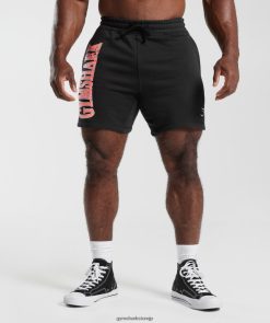 衣類 Gymshark レトロウェーブショーツ 黒 男性 T2X264536