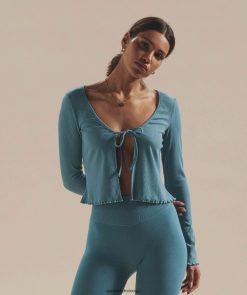 衣類 Gymshark 一時停止カーディガン 焦げた青 女性 T2X264373